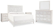Ashley Furniture Paxberry youth bedroom set with bed, dresser, and nightstand in a cozy, stylish bedroom scene.