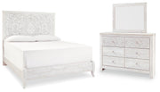 Ashley Furniture Paxberry Youth Bedroom Set with bed, dresser, and nightstand in a modern wood finish.