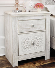 Ashley Furniture Paxberry youth bedroom set with a bed, dresser, and nightstand in a modern, stylish design.
