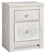 Ashley Furniture Paxberry youth bedroom set featuring a bed frame, nightstand, and dresser in a modern, stylish design.