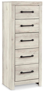 Ashley Furniture Cambeck narrow chest of drawers with sleek design, featuring multiple drawers and a modern wood finish.