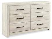 Ashley Furniture Cambeck Dresser with sleek wood finish and modern hardware, shown from an angled view.