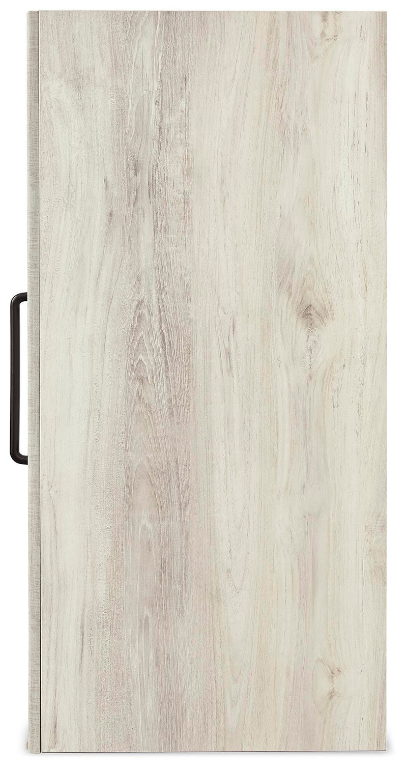 Ashley Furniture Cambeck Chest of Drawers showing a sleek, dark wood finish with multiple spacious drawers and modern hardware.