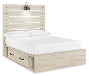 Ashley Furniture Cambeck Youth Bed with two storage drawers, featuring a sturdy frame and a stylish design, shown from an angled side view.