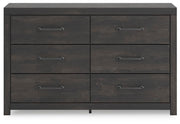 Ashley Furniture Hollivern dresser with sleek wood finish and modern hardware, featuring multiple spacious drawers.