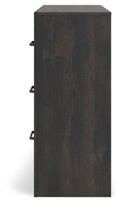 Ashley Furniture Hollivern dresser with attached mirror, showcasing a stylish wooden storage unit with a smooth finish.