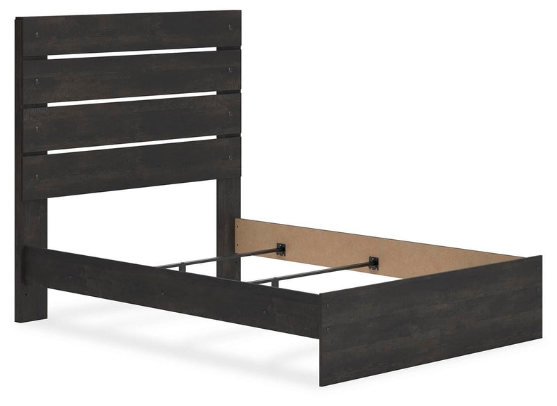 Ashley Furniture Hollivern Bedroom Set with a stylish bed frame, dresser, and nightstand in a modern bedroom design.