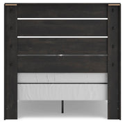 Ashley Furniture Hollivern Bedroom Set featuring a modern bed frame, nightstands, and matching dresser in a stylish bedroom layout.