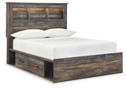 Ashley Furniture Drystan Youth Bed with two storage drawers, featuring a sturdy wooden frame and a sleek, modern design.