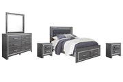 Ashley Furniture Lodanna bedroom set featuring a stylish bed frame, matching nightstands, and elegant bedroom decor.