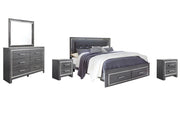 Ashley Furniture Lodanna bedroom set featuring a modern bed frame, matching nightstands, and stylish bedroom decor.