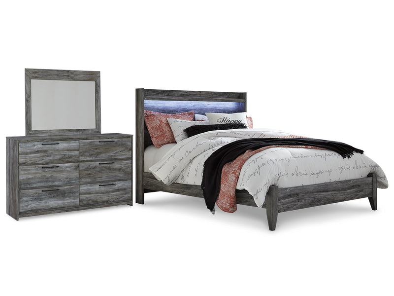 Ashley Furniture Baystorm youth bedroom set with bed frame, dresser, and nightstand in a modern wood finish.