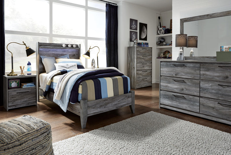 Ashley Furniture Baystorm Youth Bed with a modern design, featuring a sturdy frame and stylish finish.