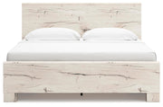 Ashley Furniture Lawroy Bed with a stylish headboard, shown in a modern bedroom setting.