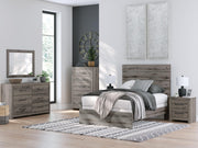 Graystorm dresser and mirror by Ashley Furniture, featuring a modern gray finish with sleek hardware and spacious drawers.