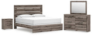 Graystorm bedroom set by Ashley Furniture featuring a modern bed frame, matching nightstands, and a coordinated bedroom decor.