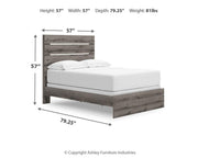 Graystorm Ashley Furniture bedroom set with a modern bed frame, matching nightstands, and coordinated bedroom furniture.