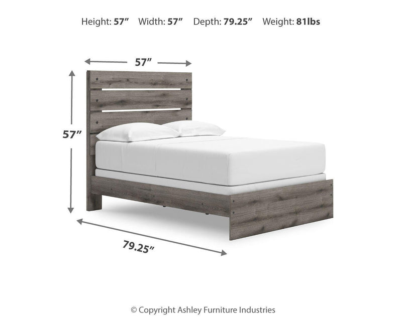 Graystorm Ashley Furniture bedroom set with a modern bed frame, matching nightstands, and coordinated bedroom furniture.