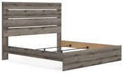 Ashley Furniture Graystorm bedroom set featuring a bed, nightstands, and dresser in a modern gray finish.