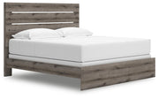 Ashley Furniture Graystorm bedroom set including a bed, dresser, and nightstands shown from an angled view