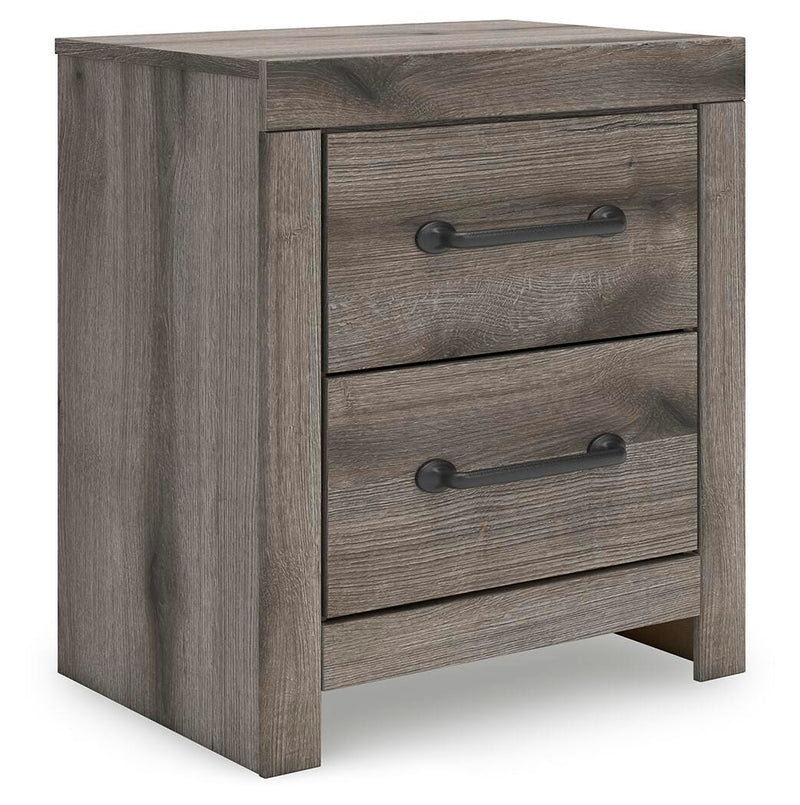 Graystorm bedroom set by Ashley Furniture featuring a stylish bed frame, matching nightstands, and coordinated bedroom furniture.