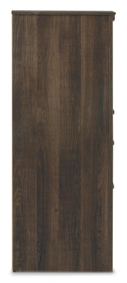Ashley Furniture Juararo dresser with wood finish and multiple drawers, showcasing a stylish bedroom storage solution.