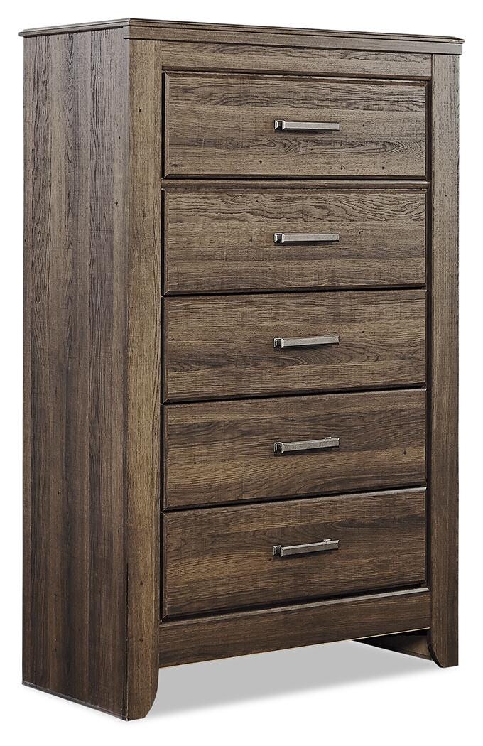 Ashley Furniture Juararo chest of drawers, wooden bedroom storage with multiple drawers, in a modern design.