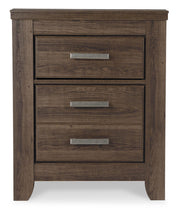Ashley Furniture Juararo bedroom set featuring a headboard, nightstands, and dresser in a contemporary design.