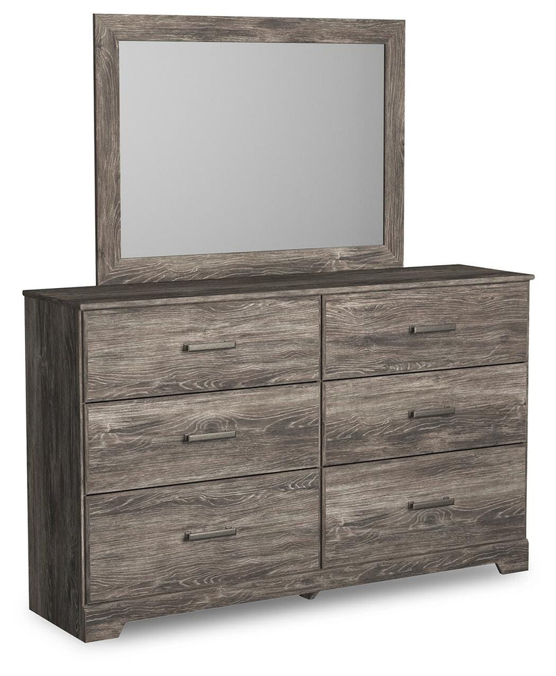 Ashley Furniture Ralinksi bedroom set with a bed, nightstands, and dresser in a modern bedroom scene.