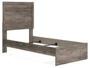Ashley Furniture Ralinksi Bedroom Set featuring a bed, nightstands, and dresser with modern design in neutral tones.
