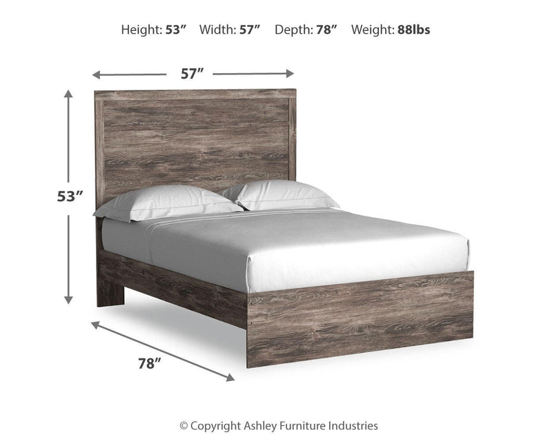 Ashley Furniture Ralinksi bedroom set featuring a bed frame, nightstands, and dresser in a contemporary design.