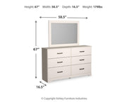 Ashley Furniture Stelsie bedroom set with a bed, nightstands, and dresser in a modern, elegant bedroom layout.
