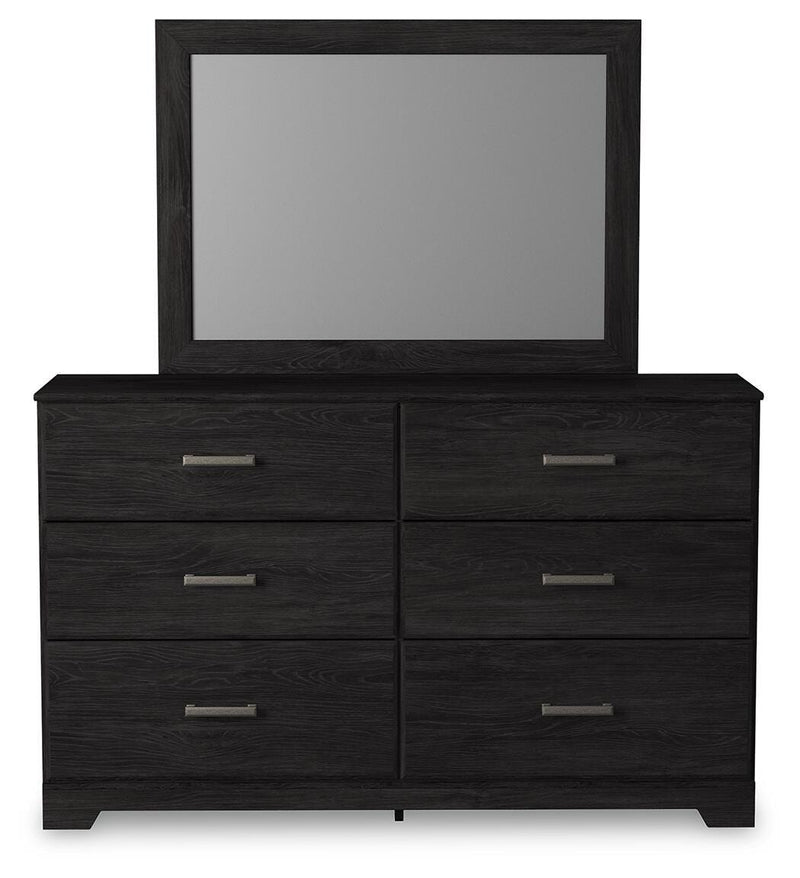 Ashley Furniture Belachime bedroom set with a modern bed frame and coordinating nightstands, shown in a stylish bedroom setting.