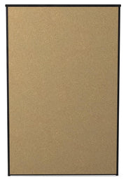 Back view of Ashley Furniture Belachime chest of drawers showing dark wood finish and sleek drawer handles.