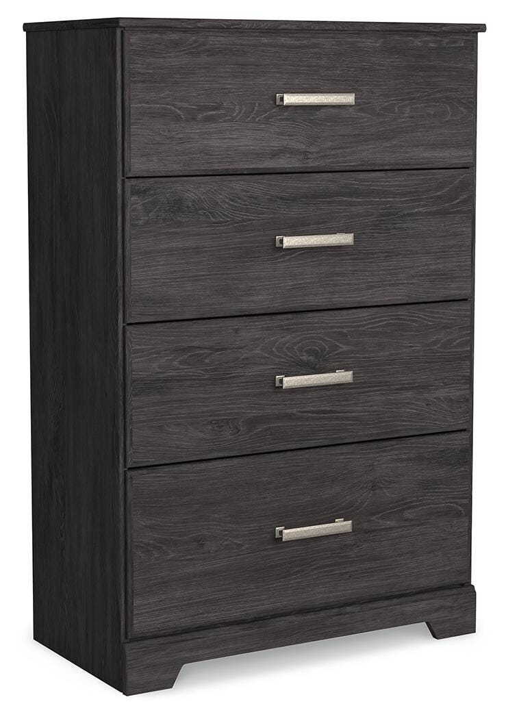 Ashley Furniture Belachime chest of drawers, wooden storage chest with multiple drawers, angled view showcasing classic design.
