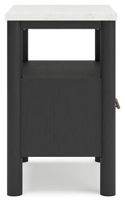 Ashley Furniture Cadmori bedroom set featuring a bed frame, nightstands, and dresser in a modern design.