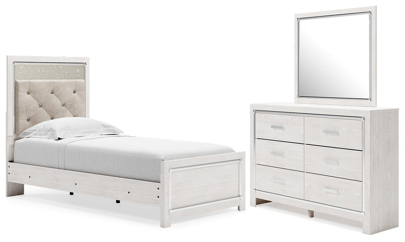 Ashley Furniture Altyra bedroom set featuring a modern bed frame, matching nightstands, and coordinated bedroom furniture.