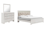 Ashley Furniture Altyra bedroom set featuring a modern bed frame, matching nightstands, and coordinated dresser in a stylish bedroom.
