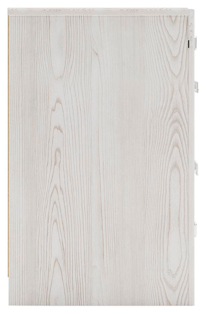 Ashley Furniture Altyra Nightstand with a dark wood finish, featuring a single drawer and open shelf for bedroom storage.