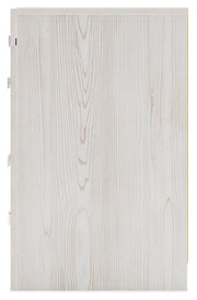 Ashley Furniture Altyra Nightstand with a dark wood finish, featuring a drawer and open shelf for bedroom storage.