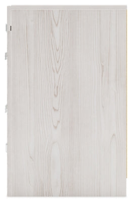 Ashley Furniture Altyra Nightstand with a sleek wood finish and modern design, featuring a single drawer and open shelf.