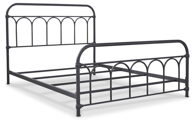 Ashley Furniture Nashburg Queen Bedroom Set mattress and bed frame, showcasing the stylish design and quality craftsmanship.