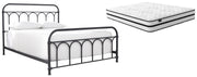 Ashley Furniture Nashburg Queen bedroom set mattress, featuring a stylish design and comfortable bedding arrangement.