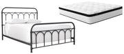 Ashley Furniture Nashburg Queen Bedroom Set with mattress, featuring a modern design and plush bedding for a stylish bedroom look