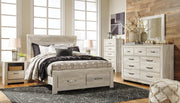 Ashley Furniture Bellaby Bed showcasing a stylish, modern design with a neutral finish and clean lines.