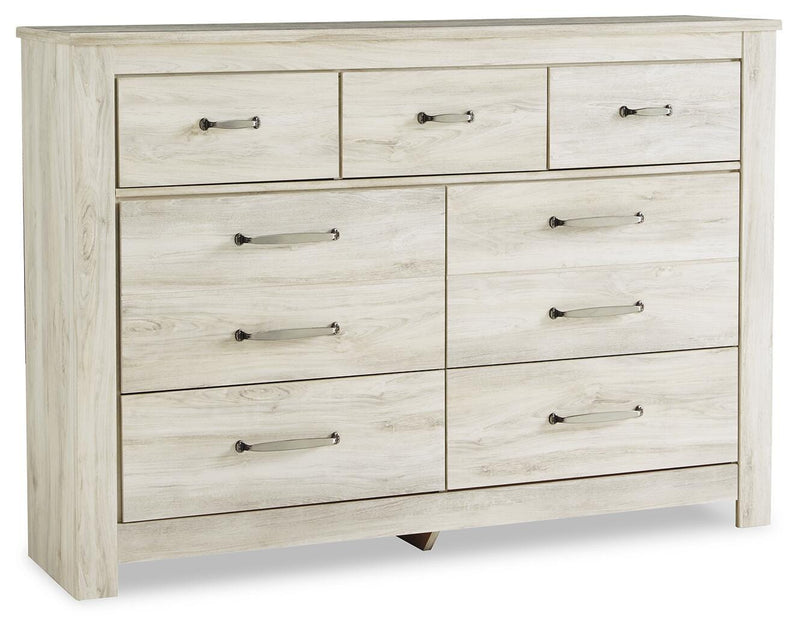 Ashley Furniture Bellaby Dresser with sleek wood finish and multiple drawers for ample storage.