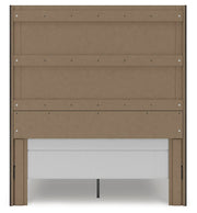Ashley Furniture Fraluna bedroom set featuring a stylish bed, matching nightstands, and dresser with modern design elements.