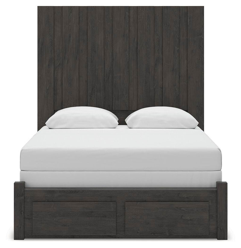 Ashley Furniture Fraluna bedroom set featuring a bed with a headboard, matching nightstands, and a coordinated design.