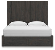 Ashley Furniture Fraluna bedroom set featuring a queen-sized bed with a tufted headboard and matching nightstands in a modern design.