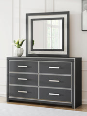 Ashley Furniture Zuraleus dresser and mirror set featuring a sleek wooden dresser with matching mirror for modern bedroom decor.